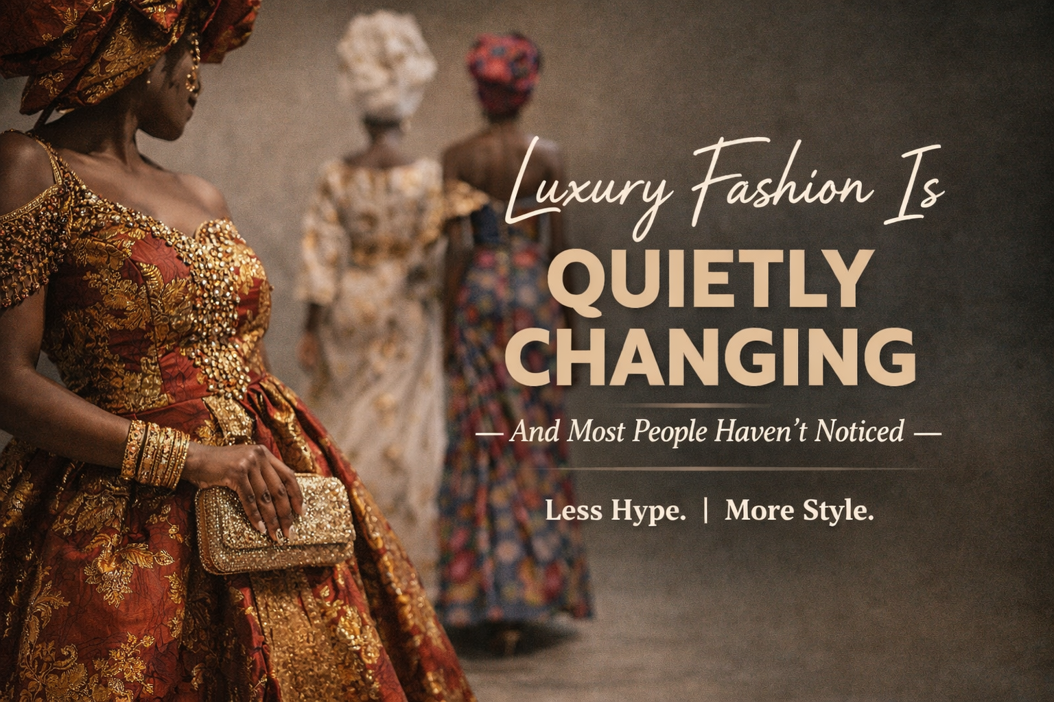 Luxury Fashion Is Quietly Changing — And Most People Haven’t Noticed