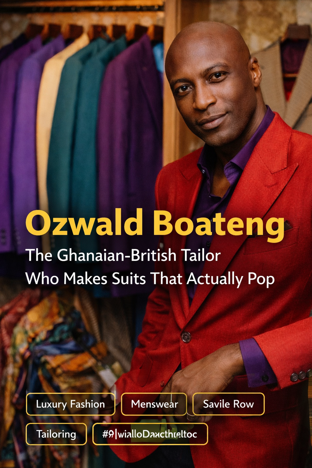 Ozwald Boateng: The Tailor Who Makes Suits That Speak